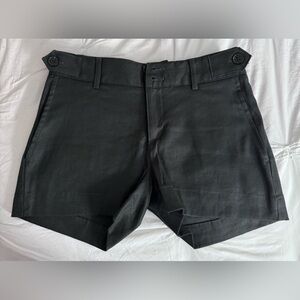 Banana Republic Black Mid High Rise Shorts with Button Size 00P Petite NWT